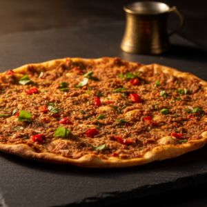 9- Lahmacun Pur gerollt