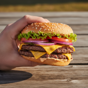 25- Cheeseburger 250 gr