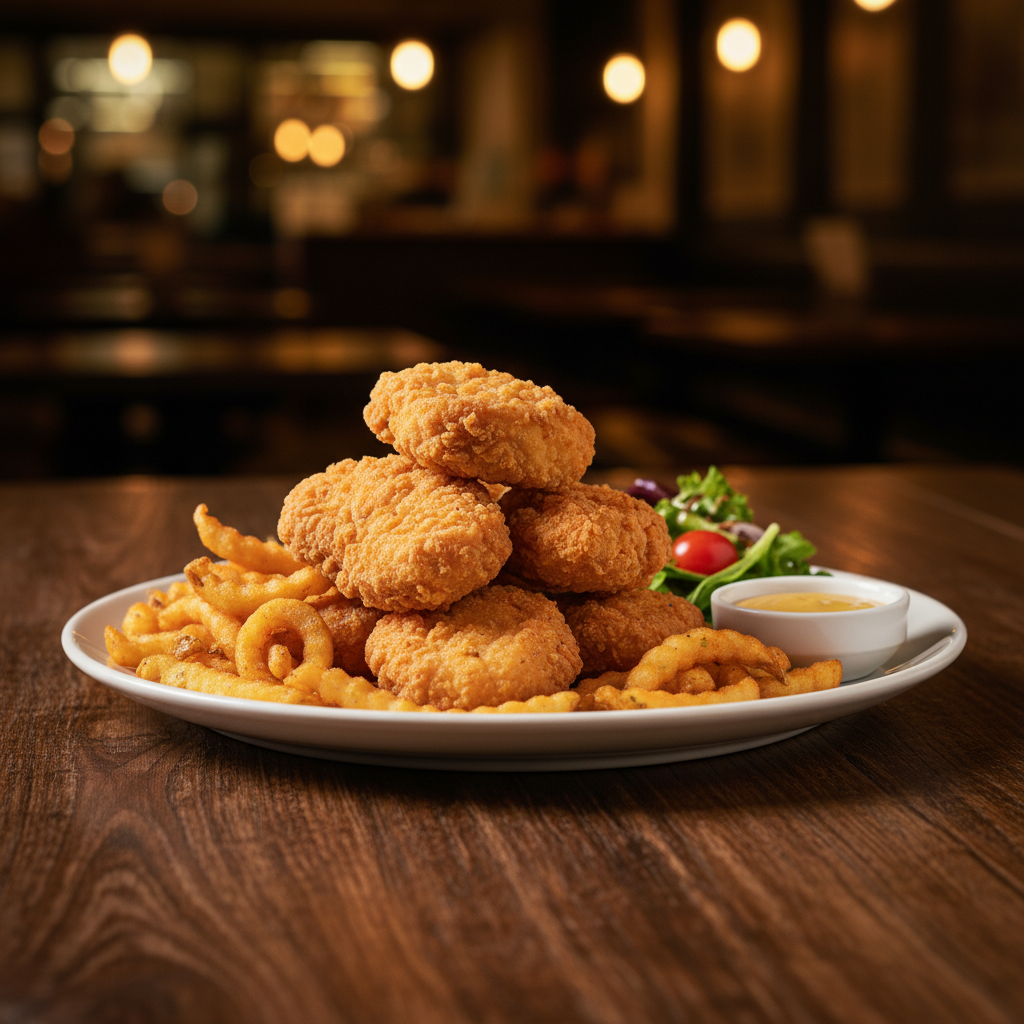 27- Chicken Nuggets Teller X6 Stk.